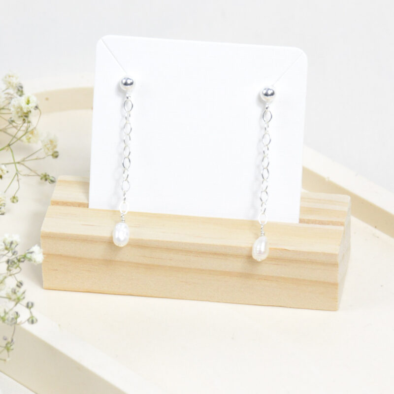 Parel oorbellen knopjes