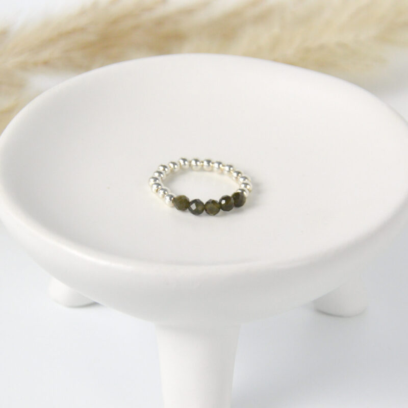 Golden Obsidiaan ring