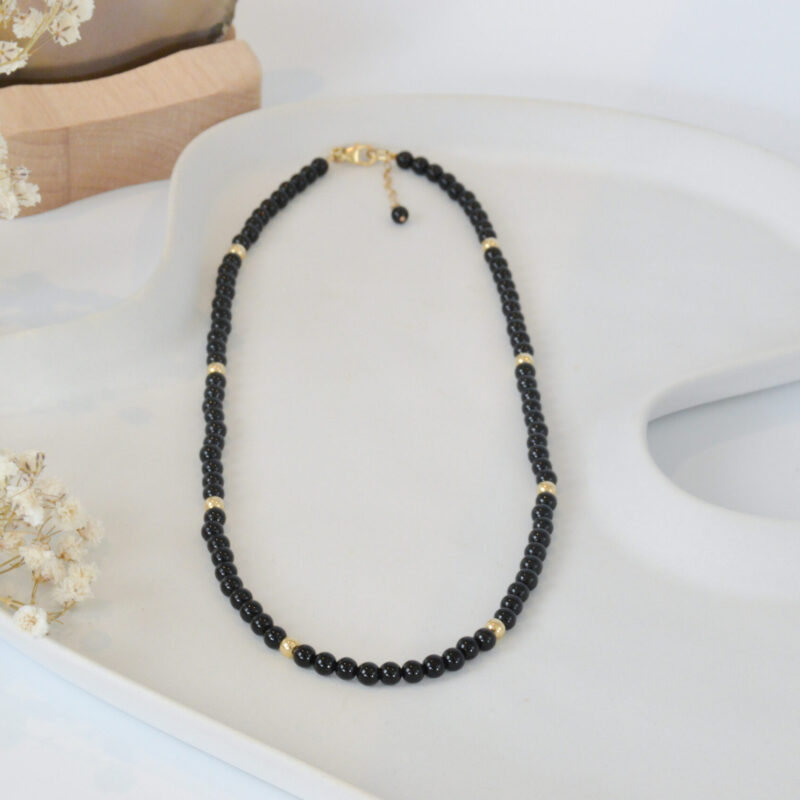 Onyx rond ketting