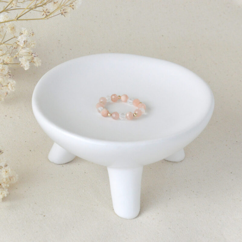 Zonnesteen Bergkristal ring