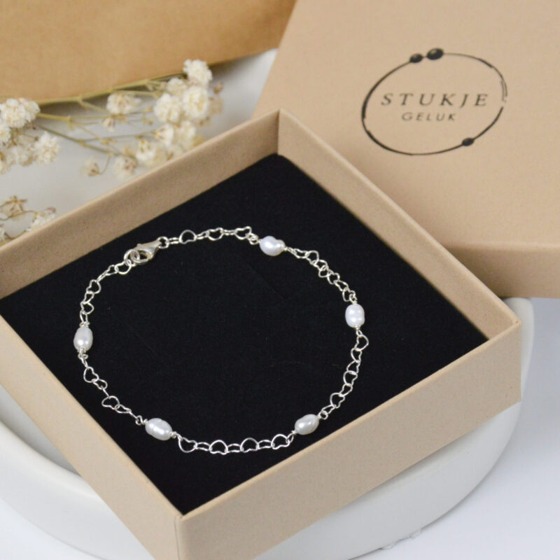 Zoetwaterparel hartjes